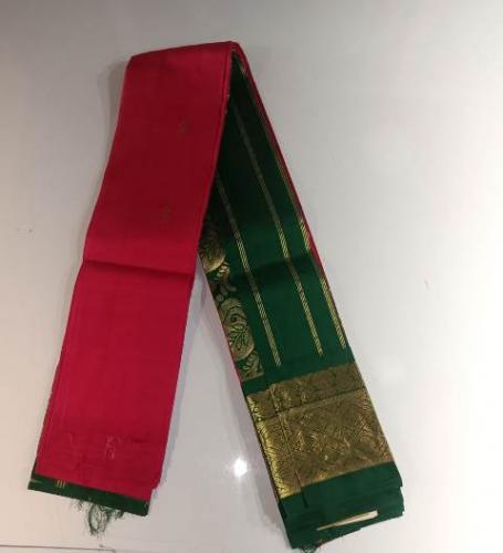 THIRUBHUVANAM HF ZARI SILK SAREE 550 MTS